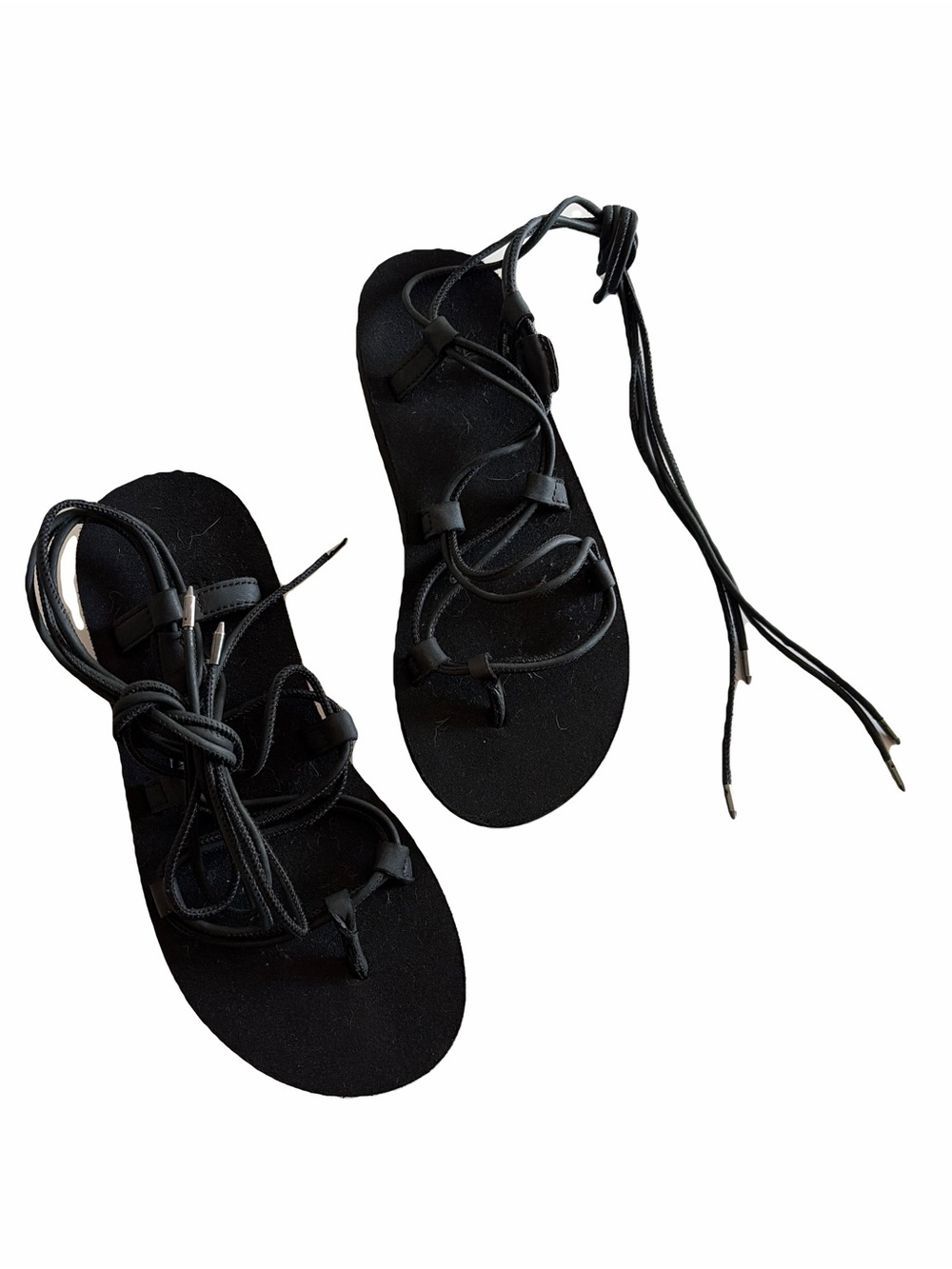 Teva Women's Black Lace-Up Gladiator Sandal